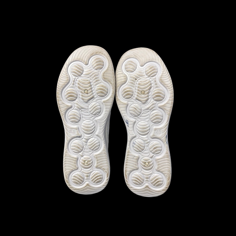 Orthowalk 9 Light Grey Knit Mary Jane Slip On Orthopedic Walking Sneaker Comfort - Picture 8 of 8